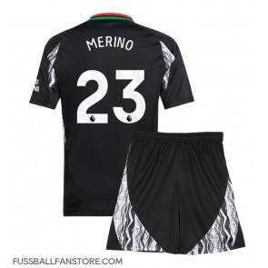 Arsenal Mikel Merino #23 Replik Auswärtstrikot Kinder 2024-25 Kurzarm (+ Kurze Hosen)